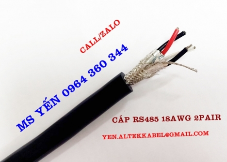 Cáp tín hiệu rs485 2x2x18AWG Altek Kabel