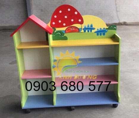 Cần bán kệ gỗ trẻ em cho trường mầm non, lớp mẫu giáo, gia đình