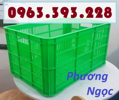 Sóng nhựa hở HS004, sọt nhựa đựng hàng cao 31, thùng nhựa rỗng HS004