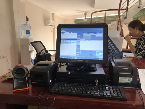 Máy tính tiền giá rẻ cho siêu thị tự chọn tại Hải Phòng