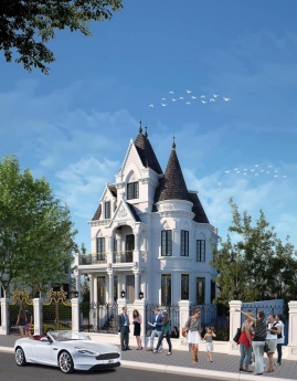 Sống khác biệt với những giá trị độc tôn tại biệt thự lâu đài Green Center Villas cửa ngõ Ciputra
