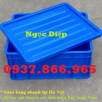 Hộp nhựa B8, thùng nhựa có nắp đựng linh kiện