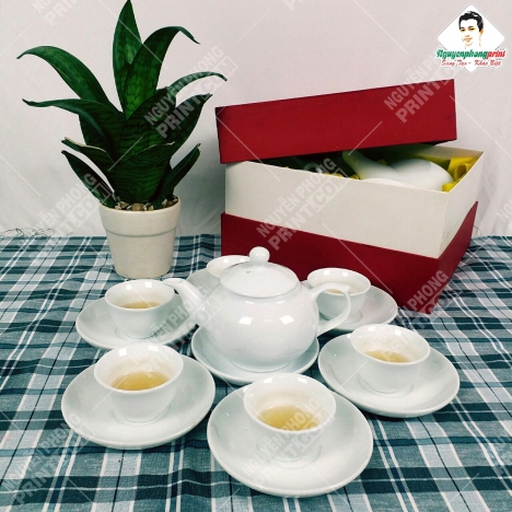 Bình Trà Thương Hiệu Pleiku Gia Lai - Logo Bền Đẹp Không Tróc
