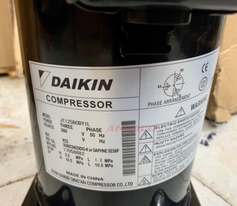 Cung ứng và lắp đặt block Daikin 4 HP JT125BCBY1L bao test chưa qua mối hàn