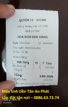 Máy tính tiền cho shop giá rẻ Đà Lạt