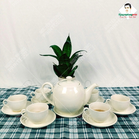 Bình Trà Thương Hiệu Pleiku Gia Lai - Logo Bền Đẹp Không Tróc
