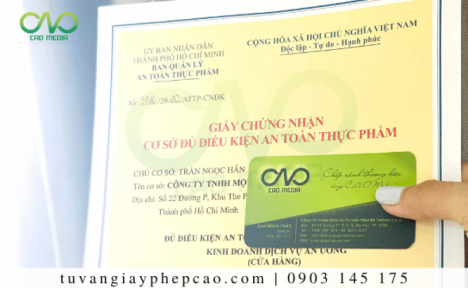 Dịch vụ làm giấy phép an toàn thực phẩm cho quán ăn tại Bình Chánh