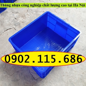 Thùng nhựa đặc, sóng nhựa bít, thùng nhựa công nghiệp cao cấp, thùng nhựa có nắp, thùng nhựa B8,
