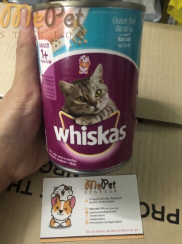 Pate Whiskas Cho Mèo | Vị Cá Biển - Cá Ngừ - Cá Thu | Lon 400 Gr | Whiskas