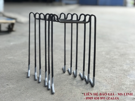 Ghế kê thép kiểu 2 chân