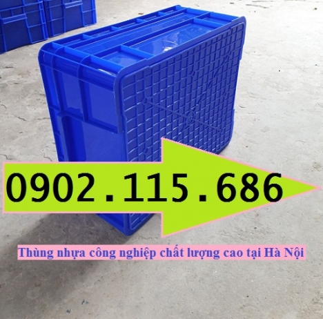 Thùng nhựa đặc, sóng nhựa bít, thùng nhựa công nghiệp cao cấp, thùng nhựa có nắp, thùng nhựa B8,