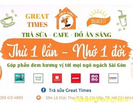 Trà Sữa Great Times - Quán Trà Sữa Ngon Gò Vấp