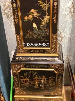 Giao lưu em đồng hồ tủ cây hoạ tiết phong cách nhật