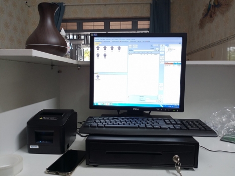 Setup bộ máy tính tiền giá rẻ cho kho hàng tại Hải Dương