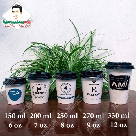 In ly giấy cà phê nóng Pleiku - Gia Lai