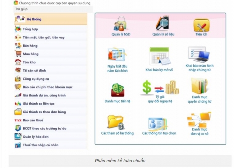 Phần mềm kế toán miễn phí dùng thử SThink Accounting