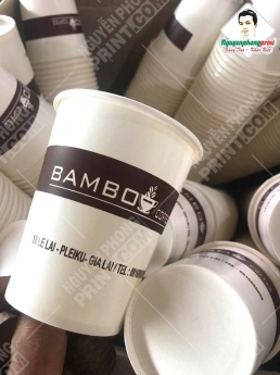 In ly giấy cà phê nóng Pleiku - Gia Lai