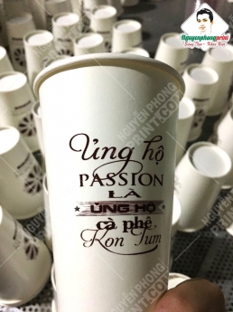 In ly giấy cà phê nóng Pleiku - Gia Lai