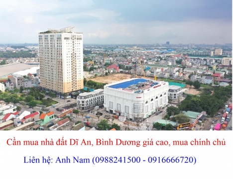 Cần mua nhà đất P Tân Bình, Tp Dĩ An giá 30 triệu/m2, thiện chí mua, chịu phí