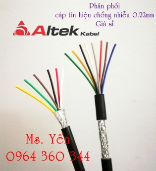 Cáp tín hiệu rs485 1x2x18AWG Altek Kabel