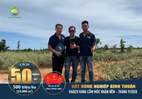 Bán đất vườn Bình Thuận giá rẻ từ 50 nghìn/m2, sổ đỏ riêng, công chứng ngay, gần khu du lịch Safari