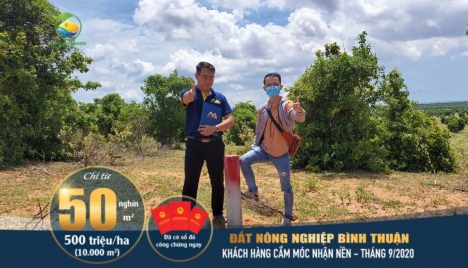 Bán đất vườn Bình Thuận giá rẻ từ 50 nghìn/m2, sổ đỏ riêng, công chứng ngay, gần khu du lịch Safari