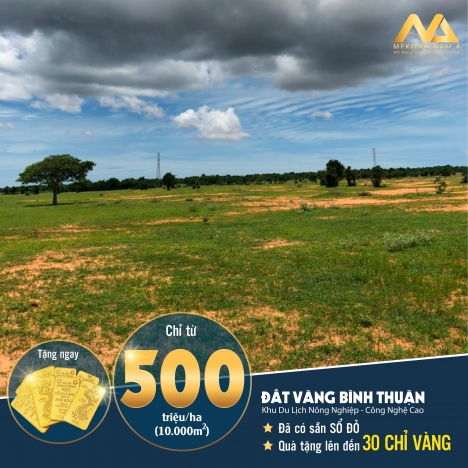 Bán đất vườn Bình Thuận giá rẻ từ 50 nghìn/m2, sổ đỏ riêng, công chứng ngay, gần khu du lịch Safari