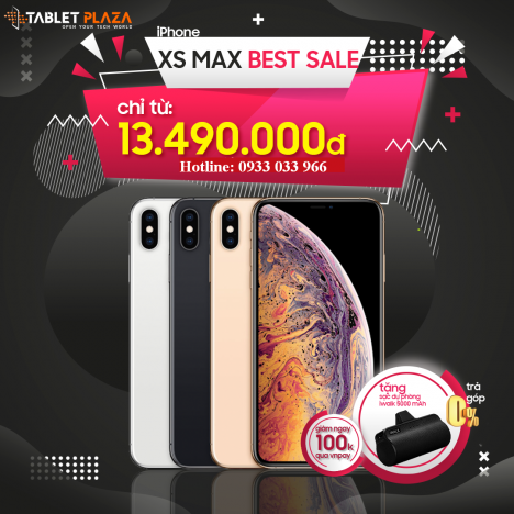 Iphone xs max 64gb quốc tế, giá chỉ 13.490k