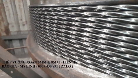 Thép Vuông Đặc Xoắn - Hàng Việt Nam