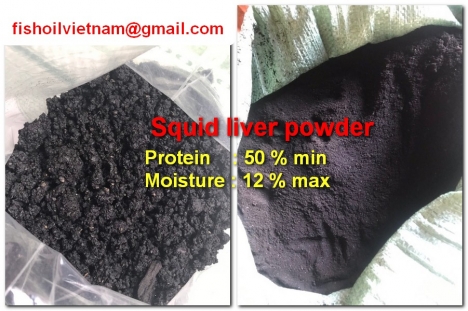 Squid liver powder and Squid Liver Paste