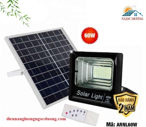 Đèn LED Pha Năng Lượng Mặt Trời 60W, đèn LED pha 60W