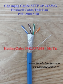 Cáp mạng Cat.5e (UTP, FTP, SFTP, Patch Cable), 305m/cuộn - Hosiwell Cable