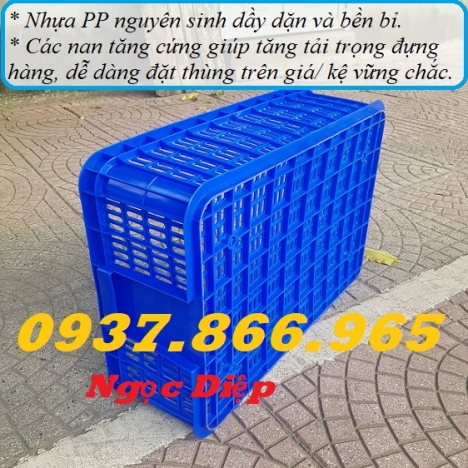 Sóng nhựa hở, rổ nhựa đựng trái cây, sóng nhựa HS019
