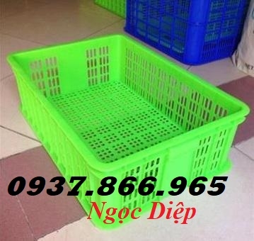 Sóng nhựa hở, rổ nhựa đựng trái cây, sóng nhựa HS019