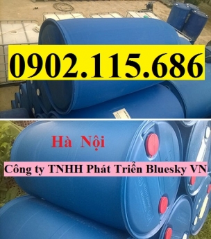 Thùng phi nhựa 200 lit mới, thùng phi nhựa 200l nắp kín, thùng phi nhựa 200 lít nắp nhỏ, thùng phi n