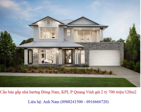 Cần bán gấp nhà hướng Đông Nam, KPI, P Quang Vinh, lõi trung tâm Tp Biên Hòa