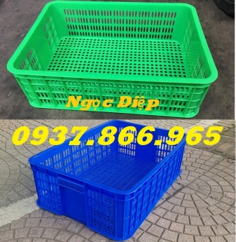 Sóng nhựa hở, rổ nhựa đựng trái cây, sóng nhựa HS019