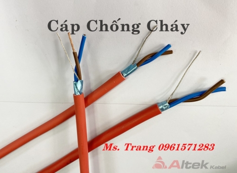 Sỉ lẻ cáp chống cháy 2x1.5 vỏ LSZH hiệu Altek Kabel