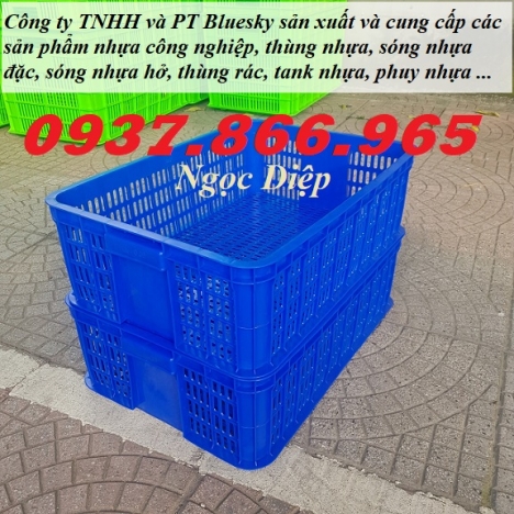 Sóng nhựa hở, rổ nhựa đựng trái cây, sóng nhựa HS019