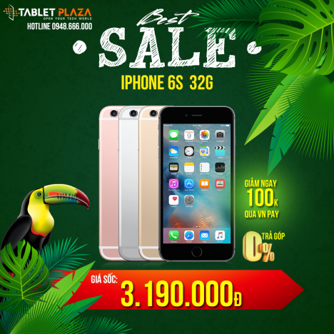 IPhone 6S 32GB Chính hãng giá tốt | Trả góp 0%