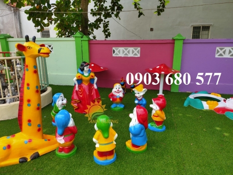 Tượng vườn cồ tích cho trường mầm non, khu vui chơi, TTTM