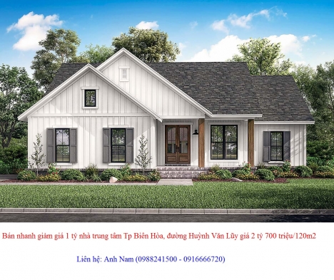 Bán nhanh giảm giá 1 tỷ nhà 120m2 trung tâm Tp Biên Hòa, đường Huỳnh Văn Lũy giá 2 tỷ 700