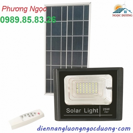 Đèn LED pha năng lượng mặt trời 20W,25W, đèn sân vườn năng lượng mặt trời