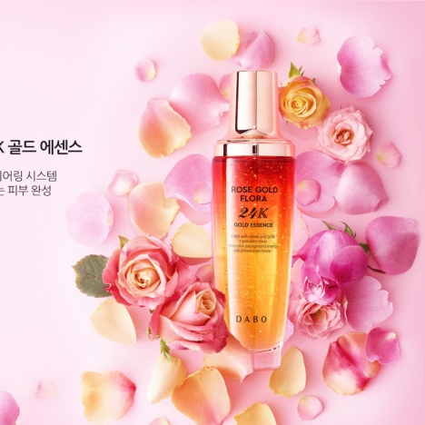 Serum tinh chất Hoa hồng vàng mờ nếp nhăn, Trắng da cao cấp DABO Rose Gold Flora 24k Gold Essence