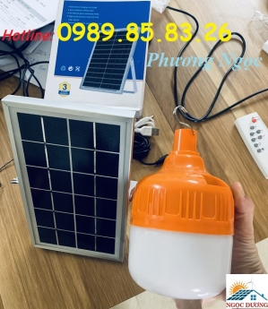 Đèn LED búp năng lượng mặt trời 60W,đèn Bulb 60W năng lượng mặt trời, đèn búp trụ