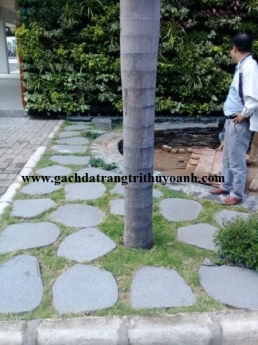 Đá thớt sân vườn, đá thớt tự nhiên bước đi