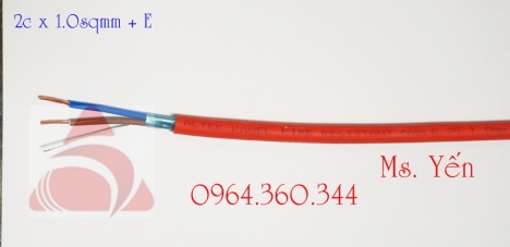 Cáp chống cháy chống nhiễu 2core x 1.0mm + E Altek Kabel