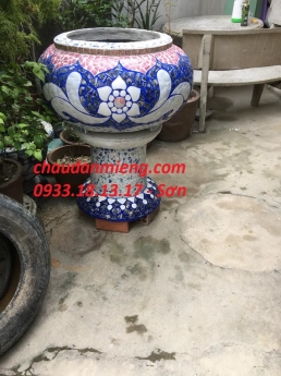 Chậu hoa _ chậu cảnh _ chậu hoa dán miễng , ghép sành sứ _ chậu to, chậu hoa thủ đức