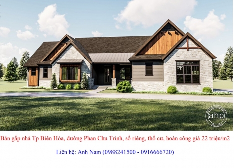 Cần bán gấp nhà đường Phan Chu Trinh, trung tâm Tp Biên Hòa giá 2 tỷ 700 triệu/120m2