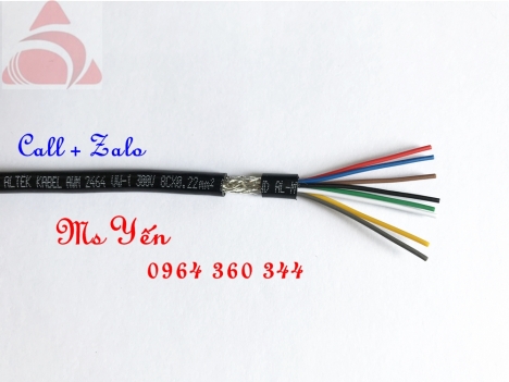 Cáp tín hiệu báo cháy, cáp tín hiệu chống nhiễu 2c x 0.22mm